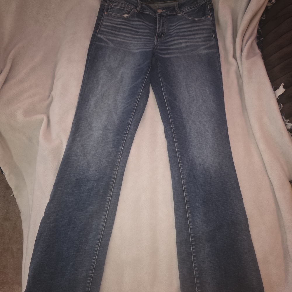 BKE Women's Dark Blue Flare Jeans